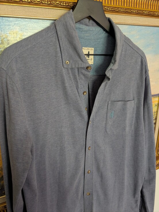 johnnie-O Other - johnnie-O Heather Slate Blue Long-Sleeve Button-Down Shirt Medium